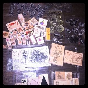 Stamp collection and inks!